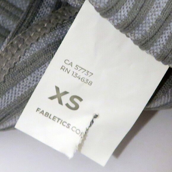 Fabletics High-Waisted Seamless Rib Leggings Ribbed Gray Women's XS - Picture 8 of 8